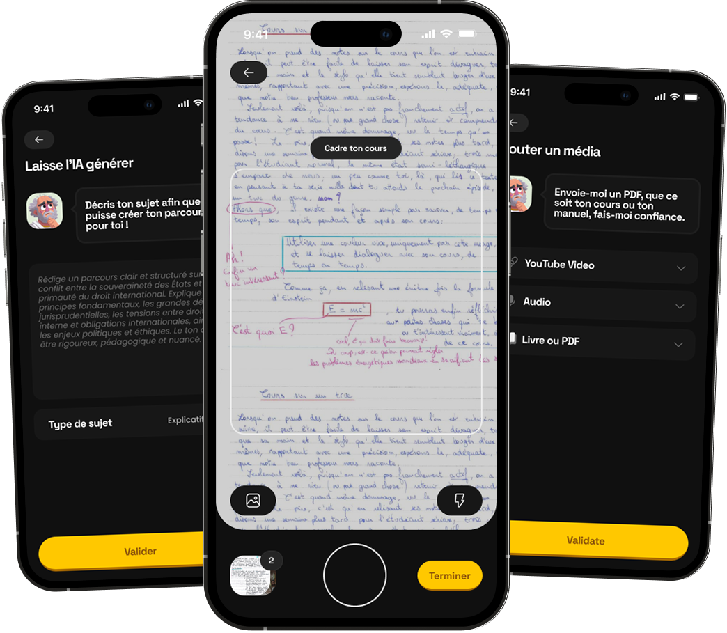 Scanne tes cours avec l'app BrainQraft